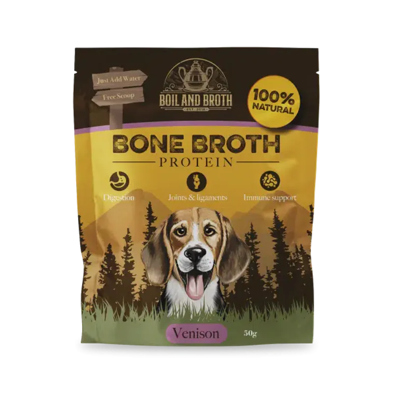 Bone Broth 50gr til 1 liter - Hjort